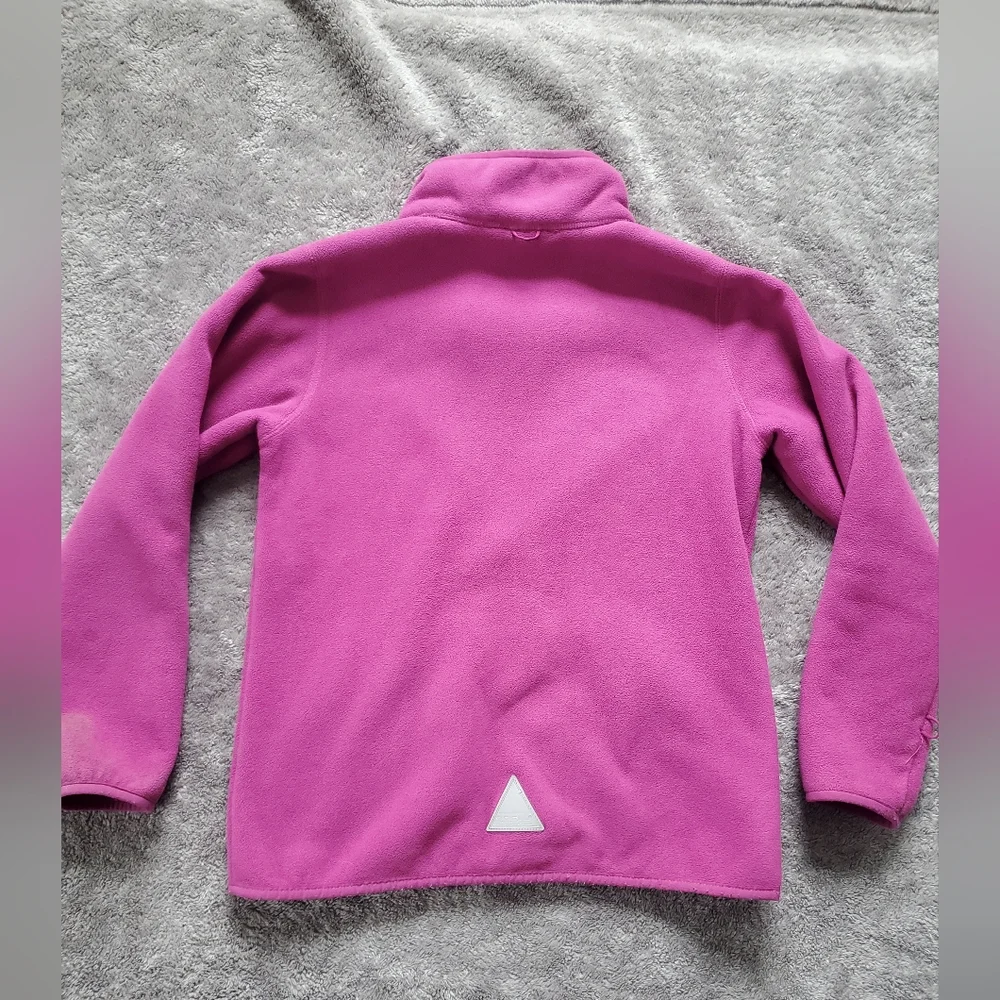 L.L. Bean Discovery Full-Zip Magenta Fleece Jacket Size 10-12
